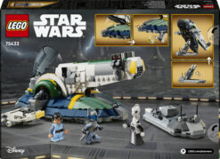 LEGO Star Wars 75433 Astronave di Jango Fett, Giocattolo con Ali che Ruotano e 3 Minifigure, Regalo per Bambini e Bambine 9+ - immagine 6