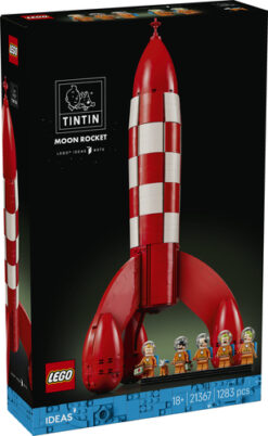LEGO Ideas 21367 Razzo Lunare di Tintin, Kit Modellismo per Adulti, 5 Minifigure, Cane, Decorazioni Fai da Te, Regalo per Fan - immagine 6