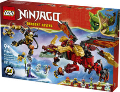 LEGO NINJAGO 71868 Mech Drago Mutaforma di Wyldfyre, Action Figure Giocattolo 2in1 con Mech e 6 Minifigure, Regalo Bambini 9+ - immagine 8