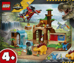 LEGO Jurassic World 77981 Salvataggio di Velociraptor, Stegosauro e Pteranodonte, Giocattolo 4+ con Elicottero e 2 Minifigure - immagine 6