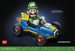 LEGO Super Mario 72050 Mario Kart: Luigi e Mach 8, Kit per Adulti con Personaggio Nintendo e Auto, Gadget da Collezione, Regalo - immagine 8