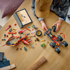 LEGO NINJAGO 71869 Bounty di Terra, Giocattolo 3 in 1 Trasformabile in Nave Volante, Macchina e Moto, Regalo per Bambini 9+ - immagine 5