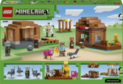 LEGO Minecraft 21596 Attacco al Villaggio dell’Evocatore, Casa Giocattolo con Giardino e 11 Personaggi, Regalo per Bambini 9+ - immagine 7