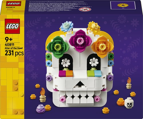 LEGO Iconic 40811 Altare dei Morti, Kit di Arti e Mestieri Fai da Te con Teschio Decorativo, Idea Regalo per Bambini da 9 Anni i