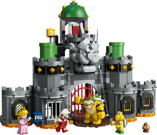 Alternative view of LEGO Super Mario Castello di Bowser con Mario fuoco