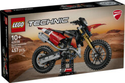 LEGO Technic 42238 Moto Ducati Desmo450 MX Factory, Kit di Modellismo con Moto Giocattolo da Collezione, Regalo Bambini 10+ - immagine 7