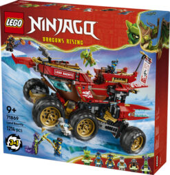 LEGO NINJAGO 71869 Bounty di Terra, Giocattolo 3 in 1 Trasformabile in Nave Volante, Macchina e Moto, Regalo per Bambini 9+ - immagine 8