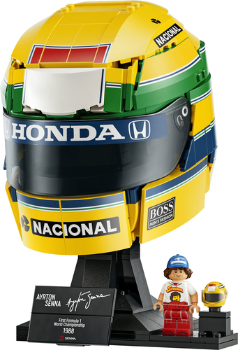 Alternative view of LEGO Editions 43024 Casco Ayrton Senna, Merch da F1 con Minifigure da Collezione, Regalo per Ragazzi 14+ e per Fan Adulti