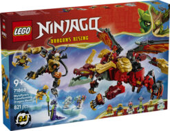 LEGO NINJAGO 71868 Mech Drago Mutaforma di Wyldfyre, Action Figure Giocattolo 2in1 con Mech e 6 Minifigure, Regalo Bambini 9+ - immagine 7