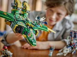 LEGO NINJAGO 71845 2 in 1 Jet Mech di Lloyd, Action Figure Trasformabile in Aereo Giocattolo con 5 Minifigure, Idea Regalo 9+ - immagine 4