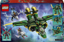 LEGO NINJAGO 71845 2 in 1 Jet Mech di Lloyd, Action Figure Trasformabile in Aereo Giocattolo con 5 Minifigure, Idea Regalo 9+ - immagine 7