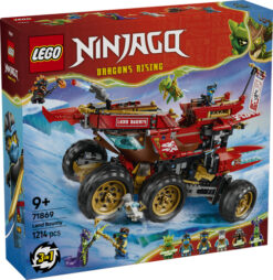 LEGO NINJAGO 71869 Bounty di Terra, Giocattolo 3 in 1 Trasformabile in Nave Volante, Macchina e Moto, Regalo per Bambini 9+ - immagine 7