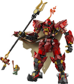 Alternative view of LEGO NINJAGO 71846 Mech Cavaliere del Fuoco, Giocattolo con Action Figure Robot, Minifigure e Mostro Marino, Idea Regalo 14+