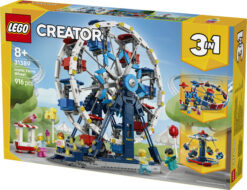 LEGO Creator 31389 3in1 Iconica Ruota Panoramica, Parco Giochi Trasformabile in Attrazione a Forma di UFO o in Giostra, da 8+ - immagine 8