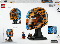 LEGO Editions 43017 Casco di Oscar Piastri McLaren Mastercard F1 Team, Gadget F1 con Minifigure da Collezione, Regalo da 14+ - immagine 6