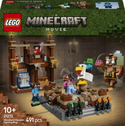 LEGO Minecraft 21272 Magione della Foresta: Ring di Combattimento, Giocattolo Interattivo con Personaggi, Gioco Bambini 10+