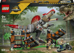 LEGO Jurassic World 77982 Fuga dal Dinosauro Spinosauro, Giocattolo Interattivo con Dino, Moto e 2 Minifigure, Regalo da 9+