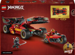 LEGO NINJAGO 71867 Super-Bolide Ninja X-1 - 15° Anniversario, Modello Auto con Moto Giocattolo e 3 Minifigure, Regalo per 14+ - immagine 6