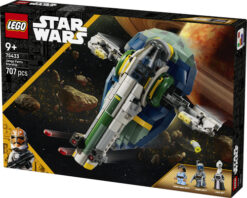 LEGO Star Wars 75433 Astronave di Jango Fett, Giocattolo con Ali che Ruotano e 3 Minifigure, Regalo per Bambini e Bambine 9+ - immagine 8