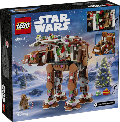 LEGO Star Wars 40806 Walker AT-AT Pan di Zenzero, Gioco di Natale con Minifigure di Darth Vader, Regalo Natalizio Bambini 10+ - immagine 8