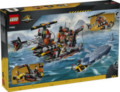 LEGO Jurassic World 77983 Attacco alla Barca del Dinosauro Mosasaurus, Giocattolo con Nave, Dinosauro e Elicottero, Regalo 7+ - immagine 7