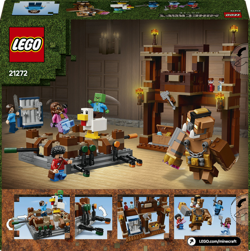 LEGO Minecraft 21272 Magione della Foresta: Ring di Combattimento, Giocattolo Interattivo con Personaggi, Gioco Bambini 10+ - immagine 8