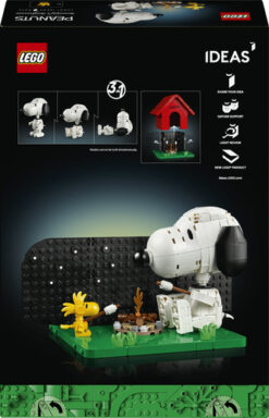 LEGO Ideas 21368 Peanuts: la Cuccia di Snoopy, Kit Modellismo da Esposizione per Adulti con Personaggi di Snoopy e Woodstock - immagine 5
