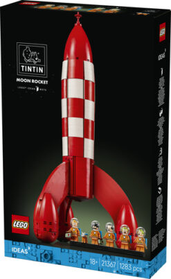LEGO Ideas 21367 Razzo Lunare di Tintin, Kit Modellismo per Adulti, 5 Minifigure, Cane, Decorazioni Fai da Te, Regalo per Fan - immagine 7