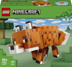 LEGO Minecraft 21588 La Volpe Giocattolo, Puzzle 3D con Accessori, Decorazione per Gaming Room, Idea Regalo di Compleanno 10+