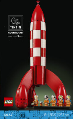 LEGO Ideas 21367 Razzo Lunare di Tintin, Kit Modellismo per Adulti, 5 Minifigure, Cane, Decorazioni Fai da Te, Regalo per Fan - immagine 8