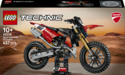 LEGO Technic 42238 Moto Ducati Desmo450 MX Factory, Kit di Modellismo con Moto Giocattolo da Collezione, Regalo Bambini 10+